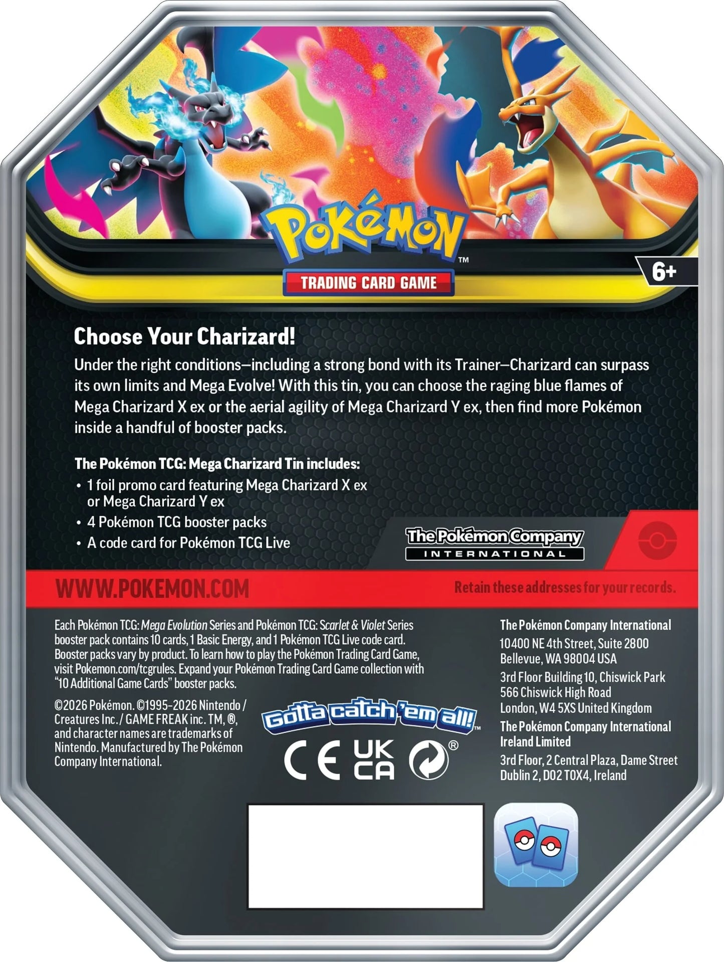 Mega Charizard EX Tin (Assortment)