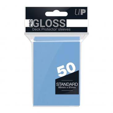 Ultra Pro Light Blue Pro Gloss Standard Deck Protectors (50 QTY)