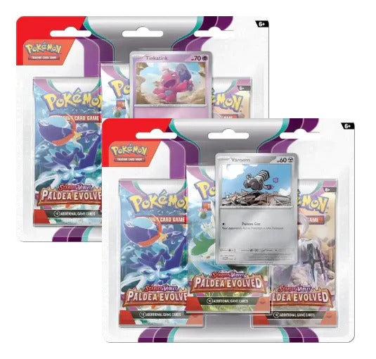 Pokémon, SV2: Paldea Evolved, Three Pack Blister: Tinkatink