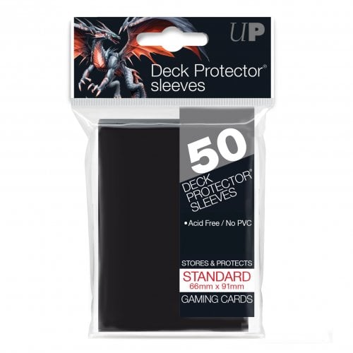 Ultra Pro Black Standard Deck Protectors (50 QTY)