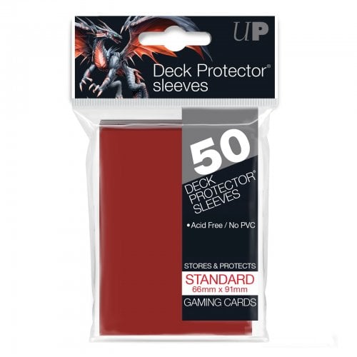 Ultra Pro Red Standard Deck Protectors (50 QTY)