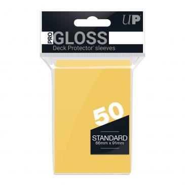 Ultra Pro Yellow Pro Gloss Standard Deck Protectors (50 QTY)