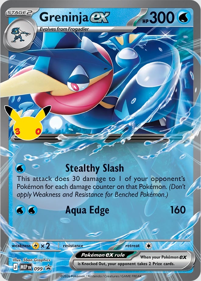 30th Celebration ex Tin (Greninja)