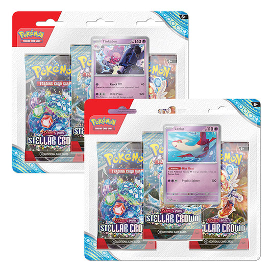 SV7.0 - Stellar Crown 3-Pack Blister (Assortment)