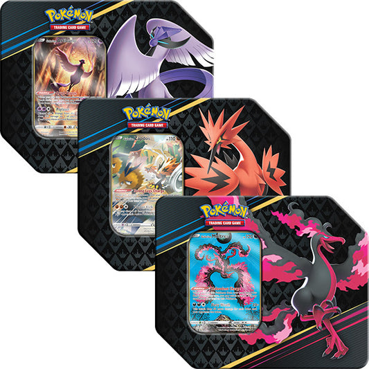 SWSH12.5 - Galarian Articuno, Moltres & Zapdos Tin 7" Set of 3