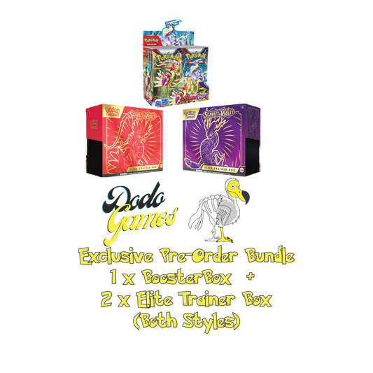 SCARLET & VIOLET PRE-ORDER EXCLUSIVE BUNDLE - SV1.0 - 1 x Booster Box + 2 x Elite Trainer Box (Both Styles)