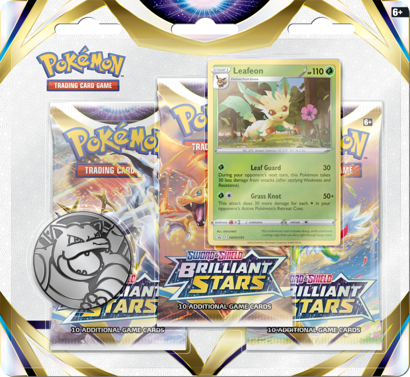 SWSH9.0 - Brilliant Stars 3-Pack Blister Assortment