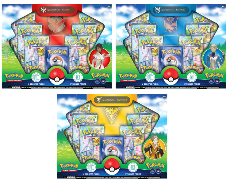 Pokémon GO Team Special Collection Team Instinct / Team Mystic / Team Valor Assortment